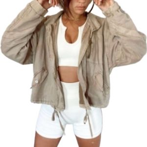 Young Fabulous & Broke Young Fabulous Broke Clara Utility Bomber Jacket Zip Up